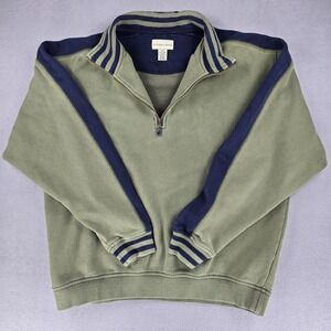Cutter & Buck Sweater Mens Large 1/4 Zip‎ Fade Pullover vtg 90s y2k Grandpacore